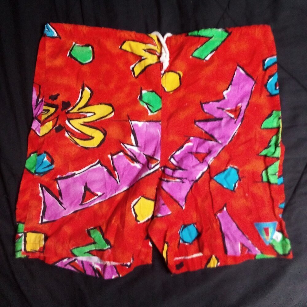 Vintage 90s Catchit Abstract Shorts